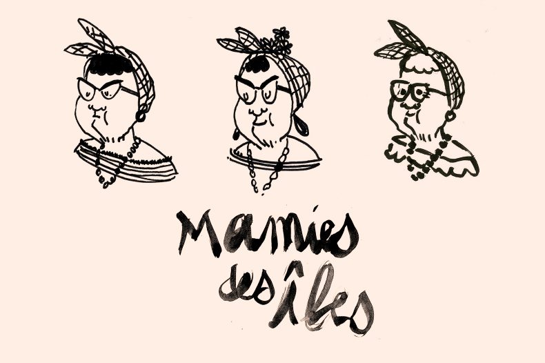 Identité de marque glaces Mamie des iles
